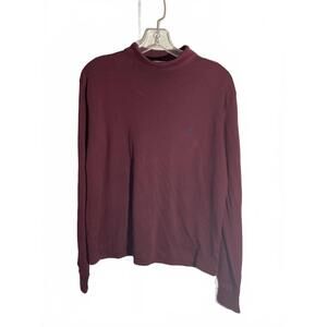 Ralph Lauren Sport  Burgundy Turtleneck Size Large